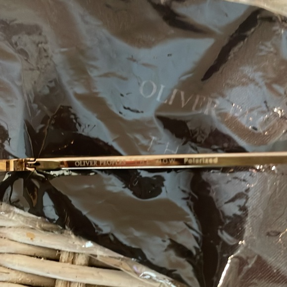 Oliver Peoples Black Aviator Sunglasses main image 4